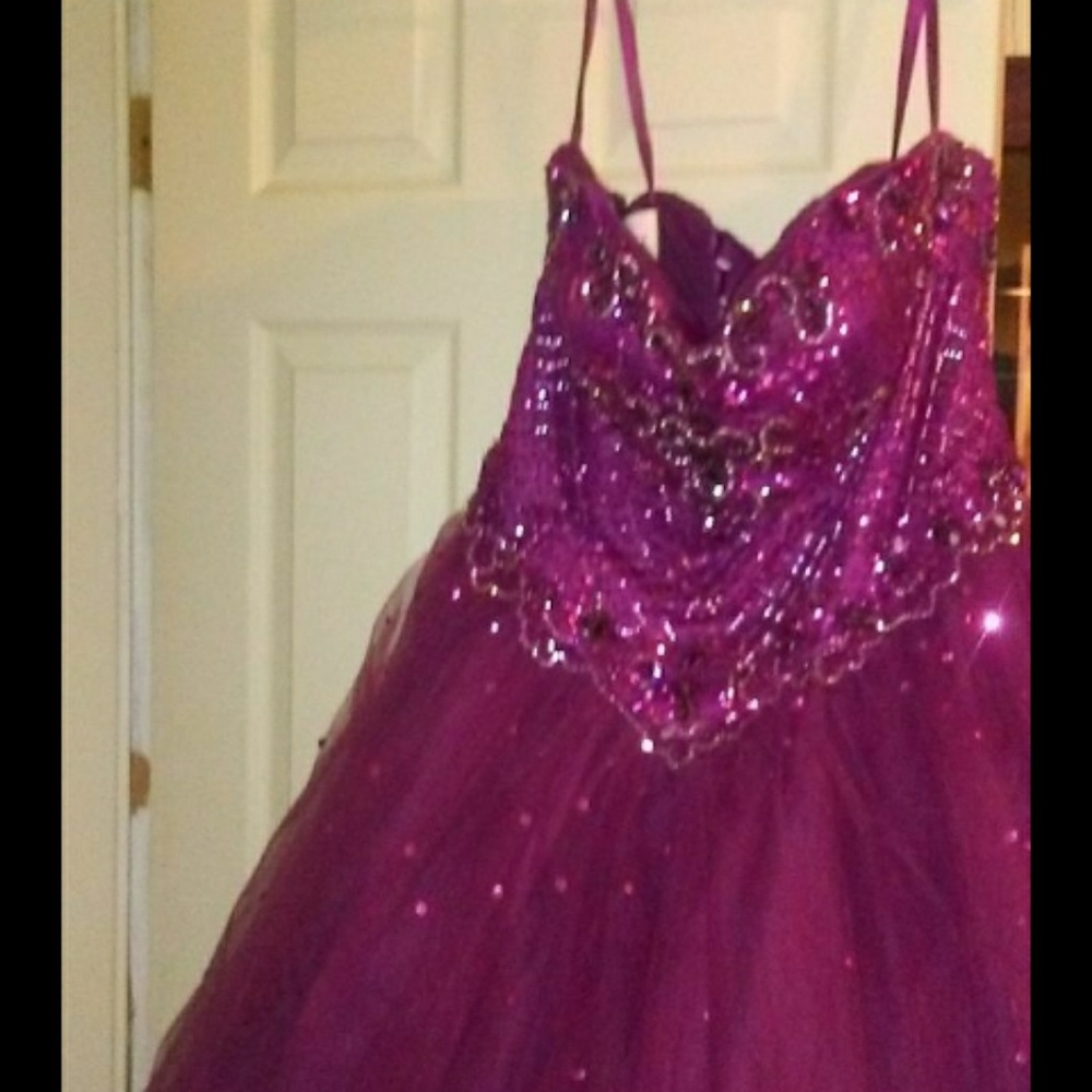 Christmas prom dance gown